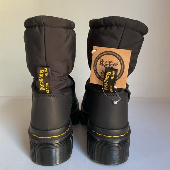 Dr. Martens Black Padded Winter Snow Boots Women’s Sz 7 Platform Waterproof NWT - Picture 5 of 10